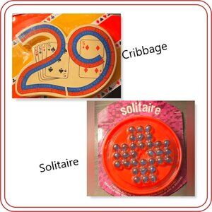 NEW Cribbage and Solitaire games